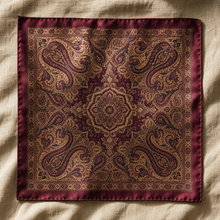 The Aubrey - Printed Silk Pocket Square